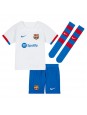 Otroški Nogometna dresi replika Barcelona Ferran Torres #7 Gostujoči 2023-24 Kratek rokav (+ hlače)